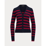 Striped Cotton-Blend Cardigan