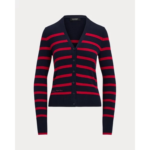 폴로 랄프로렌 Striped Cotton-Blend Cardigan