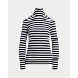 Striped Silk-Blend Turtleneck Sweater