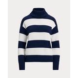 Striped Cotton Turtleneck Sweater