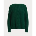 Cable-Knit Cotton-Blend Sweater