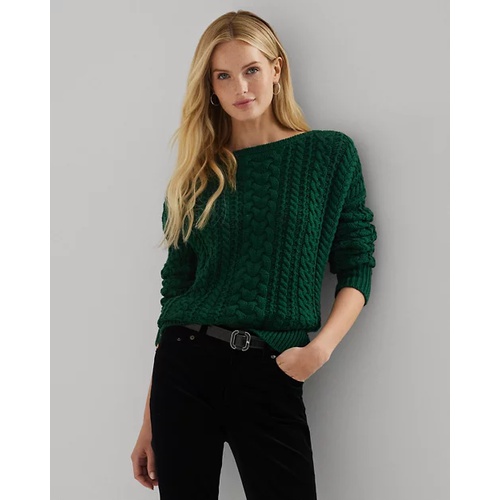 폴로 랄프로렌 Cable-Knit Cotton-Blend Sweater