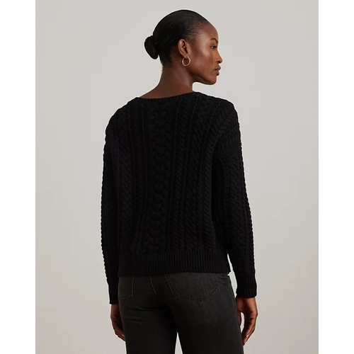 폴로 랄프로렌 Cable-Knit Cotton-Blend Sweater