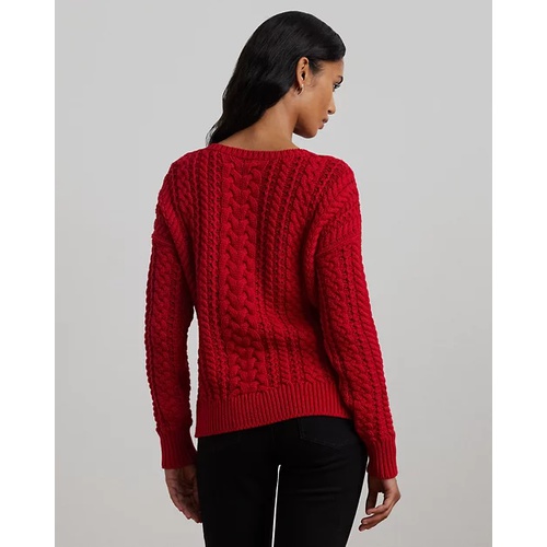 폴로 랄프로렌 Cable-Knit Cotton-Blend Sweater