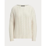 Cable-Knit Cotton-Blend Sweater