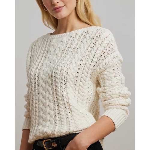 폴로 랄프로렌 Cable-Knit Cotton-Blend Sweater