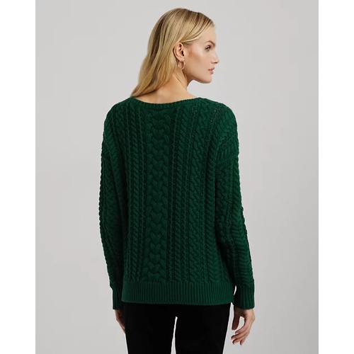 폴로 랄프로렌 Cable-Knit Cotton-Blend Sweater