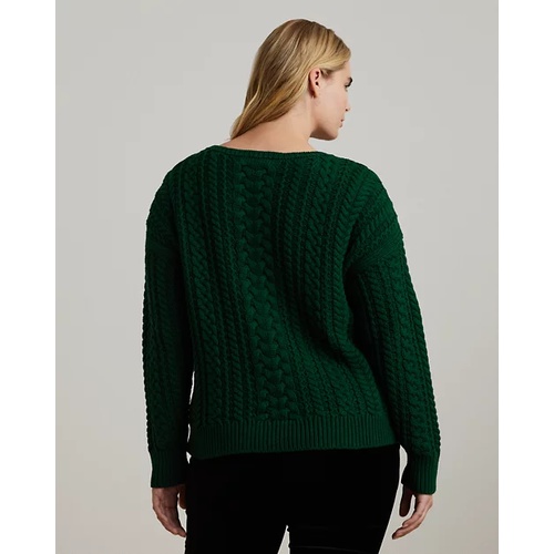 폴로 랄프로렌 Cable-Knit Cotton-Blend Sweater