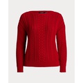 Cable-Knit Cotton-Blend Sweater