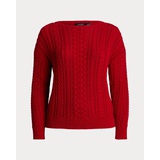 Cable-Knit Cotton-Blend Sweater