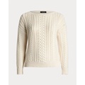 Cable-Knit Cotton-Blend Sweater