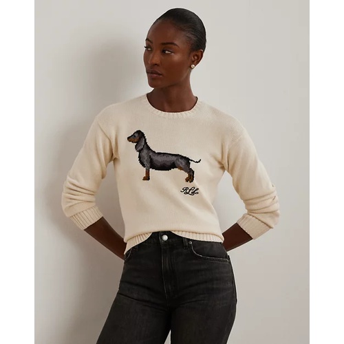 폴로 랄프로렌 Intarsia-Knit Dachshund Cotton Sweater