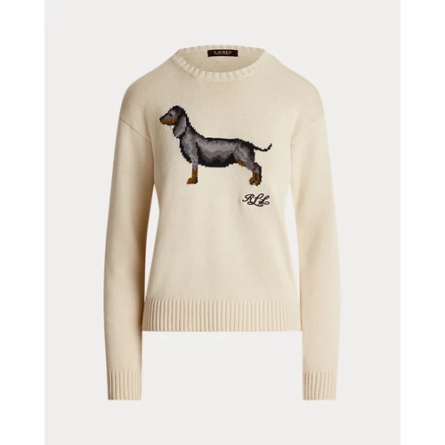 폴로 랄프로렌 Intarsia-Knit Dachshund Cotton Sweater