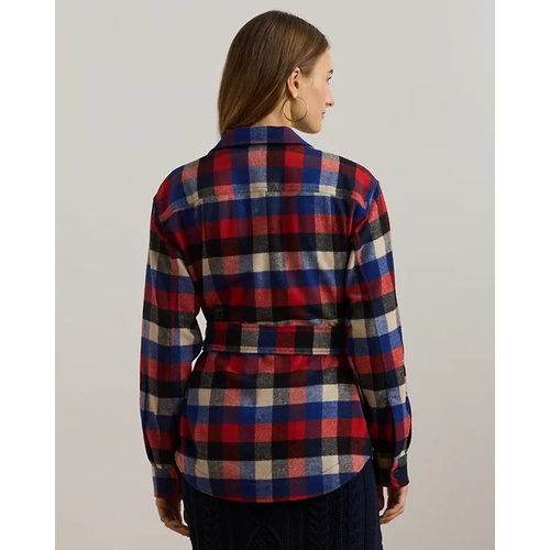 폴로 랄프로렌 Buffalo Check Belted Twill Shirt Jacket