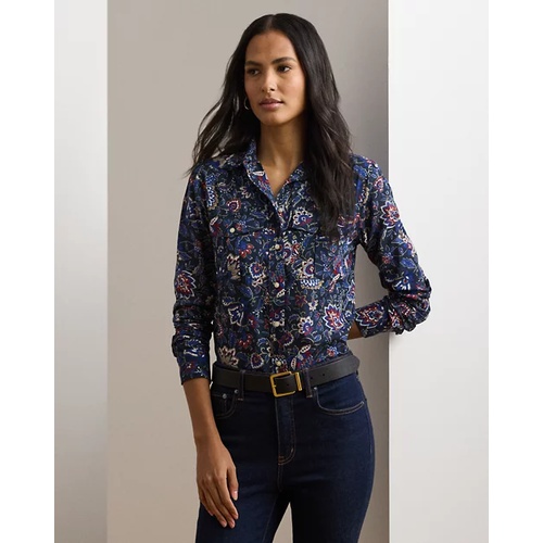 폴로 랄프로렌 Classic Fit Floral Cotton Voile Shirt