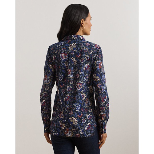 폴로 랄프로렌 Classic Fit Floral Cotton Voile Shirt