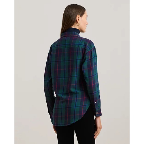 폴로 랄프로렌 Relaxed Fit Black Watch Plaid Shirt