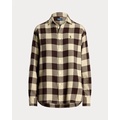 Relaxed Fit Plaid Cotton Shirt