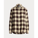 Relaxed Fit Plaid Cotton Shirt