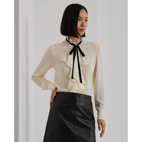 폴로 랄프로렌 Ruffle-Trim Georgette Blouse