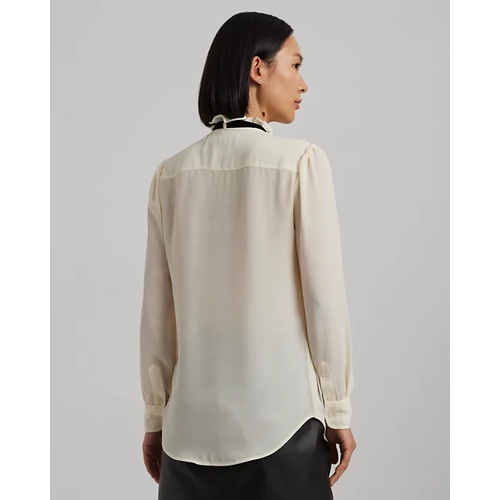 폴로 랄프로렌 Ruffle-Trim Georgette Blouse