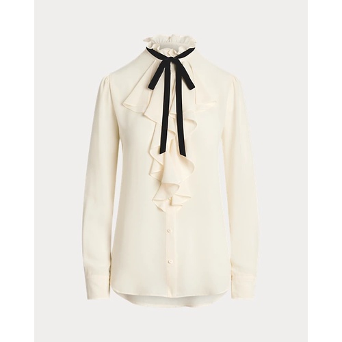 폴로 랄프로렌 Ruffle-Trim Georgette Blouse