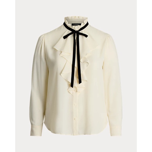 폴로 랄프로렌 Ruffle-Trim Georgette Blouse