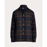 Relaxed Fit Plaid Cotton-Blend Shirt