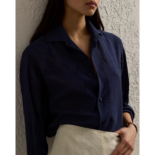 폴로 랄프로렌 Capri Relaxed Fit Linen Voile Shirt