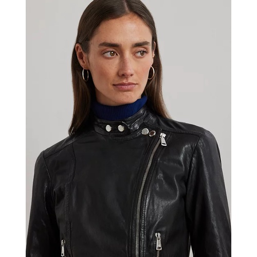 폴로 랄프로렌 Leather Moto Jacket