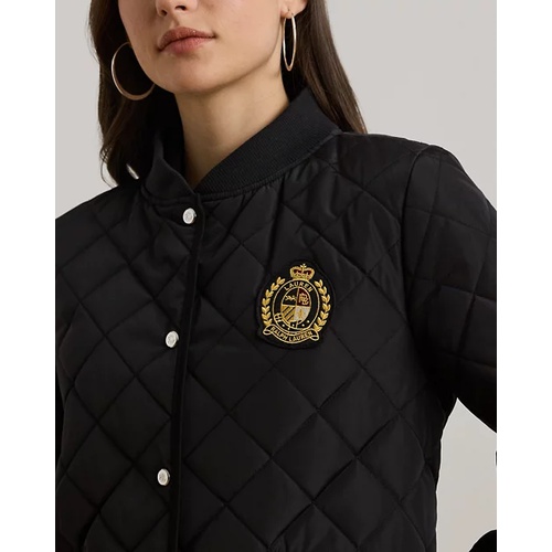 폴로 랄프로렌 Crest-Patch Quilted Bomber Jacket