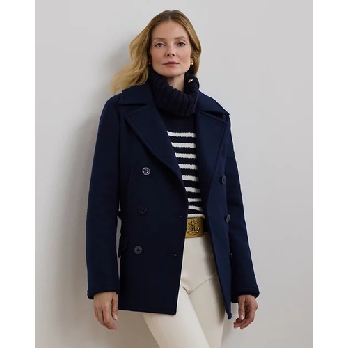 폴로 랄프로렌 Wool-Blend Twill Peacoat