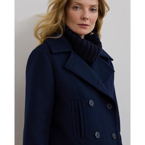 폴로 랄프로렌 Wool-Blend Twill Peacoat