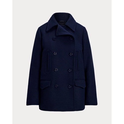 폴로 랄프로렌 Wool-Blend Twill Peacoat