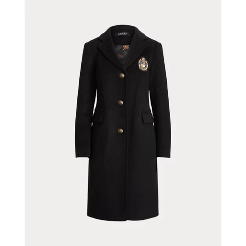 폴로 랄프로렌 Crest-Patch Wool-Blend Coat