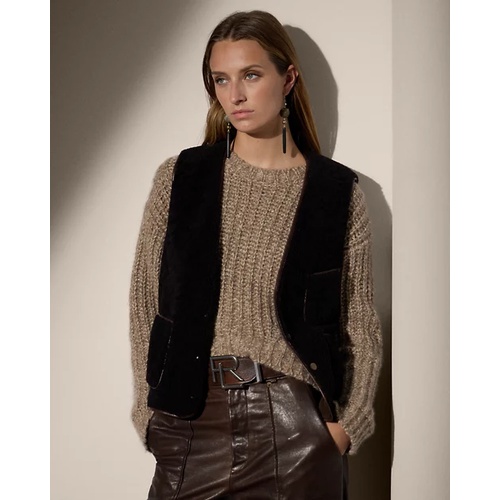 폴로 랄프로렌 Brittani Shearling Reversible Vest