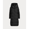 Oversize-Collar Quilted Down Coat