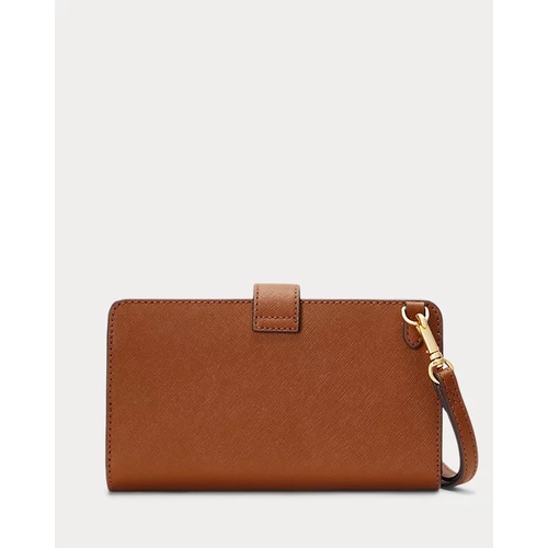 폴로 랄프로렌 Crosshatch Leather Tech Wristlet