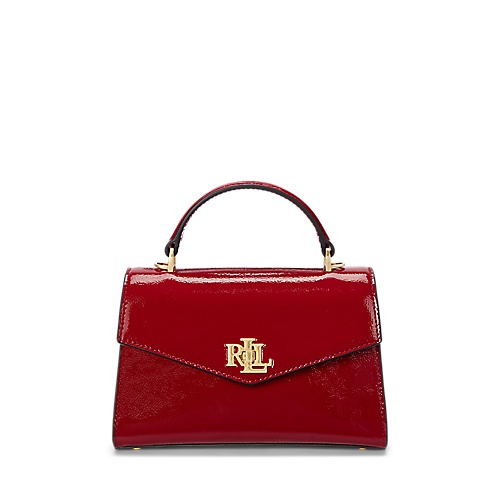 폴로 랄프로렌 Patent Leather Small Farrah Satchel