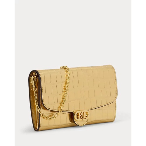 폴로 랄프로렌 Croc-Embossed Medium Adair Crossbody