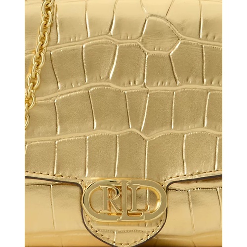 폴로 랄프로렌 Croc-Embossed Medium Adair Crossbody