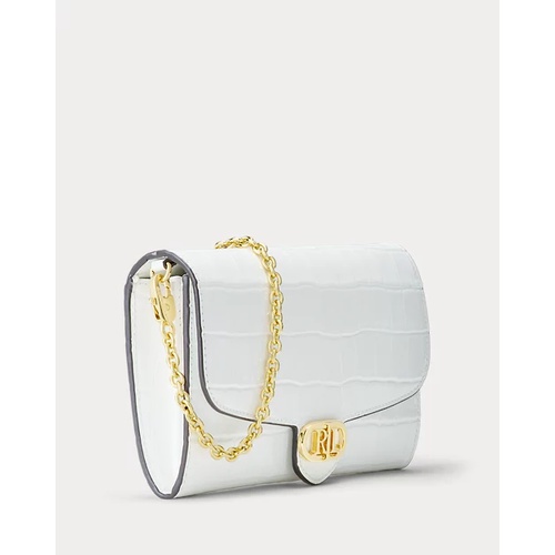 폴로 랄프로렌 Croc-Embossed Medium Adair Crossbody