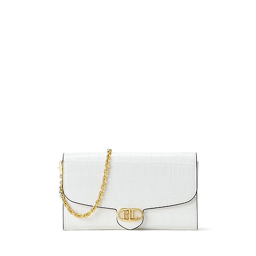 폴로 랄프로렌 Croc-Embossed Medium Adair Crossbody