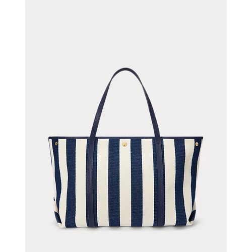 폴로 랄프로렌 Striped Herringbone Large Emerie Tote