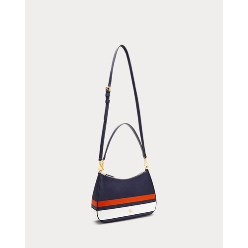 폴로 랄프로렌 Striped Leather Medium Danni Bag