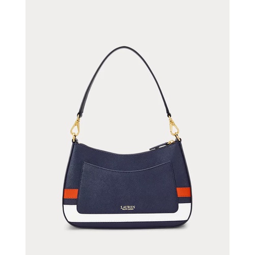 폴로 랄프로렌 Striped Leather Medium Danni Bag