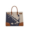 Logo-Print Canvas Large Devyn Tote Bag