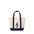 Polo Bear Canvas Small Tote