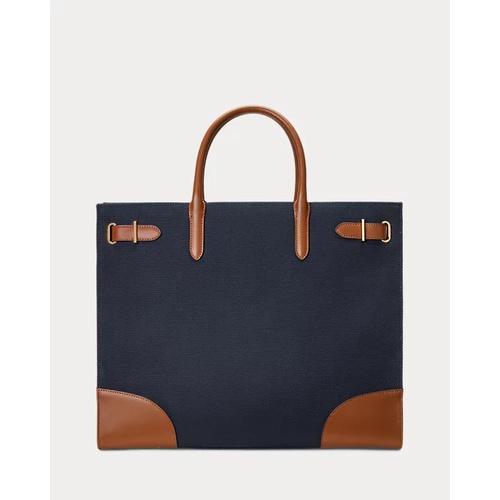 폴로 랄프로렌 Print Canvas Large Devyn Tote Bag