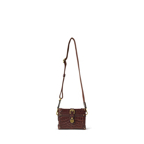 폴로 랄프로렌 Embossed Small Tanner Luggage Crossbody